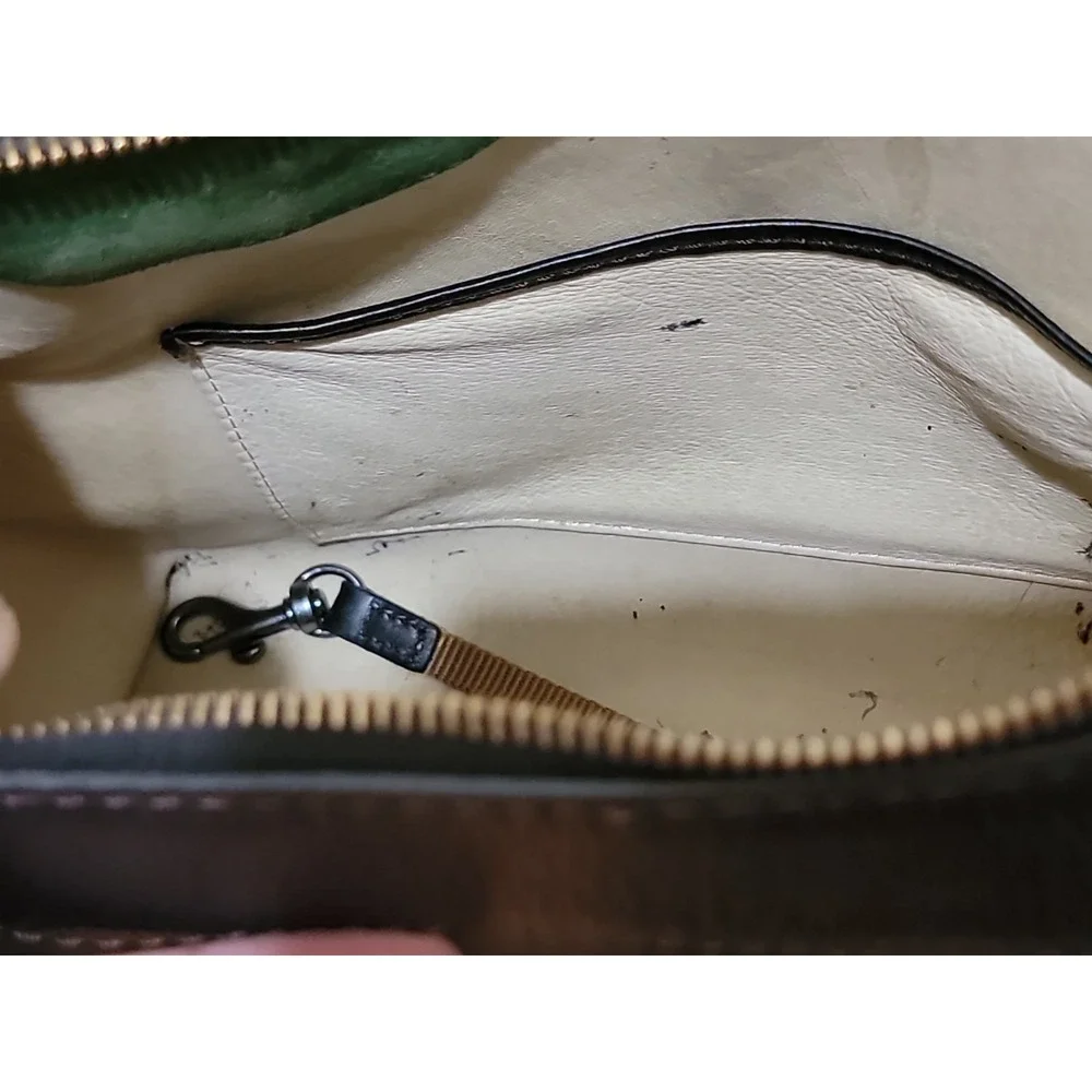 Dooney & Bourke Genuine Florentine Cassidy Hobo Shoulder Bag. Black Leather